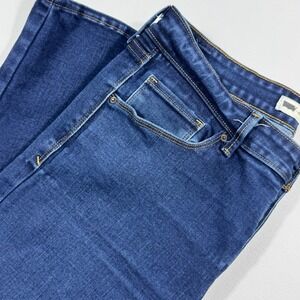 Levis Mid Rise Skinny Jeans Womens 12 Dark Indigo Blue Denim 58575-0116 W31 L30